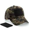 BB638 B638 Beechfield Removable Patch 5 Panel Cap White colour image